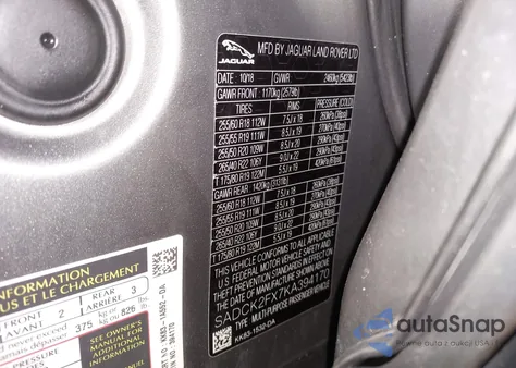 2019 Jaguar F-Pace 25T Prestige from USA, damaged, VIN SADCK2FX7KA394170